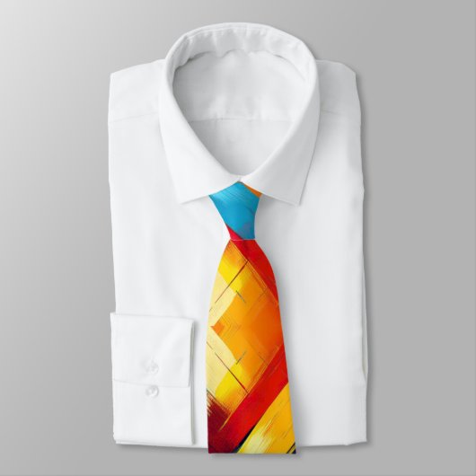 vibes in kleuren: stijlvolle geometrische vormen stropdas (Gebonden)