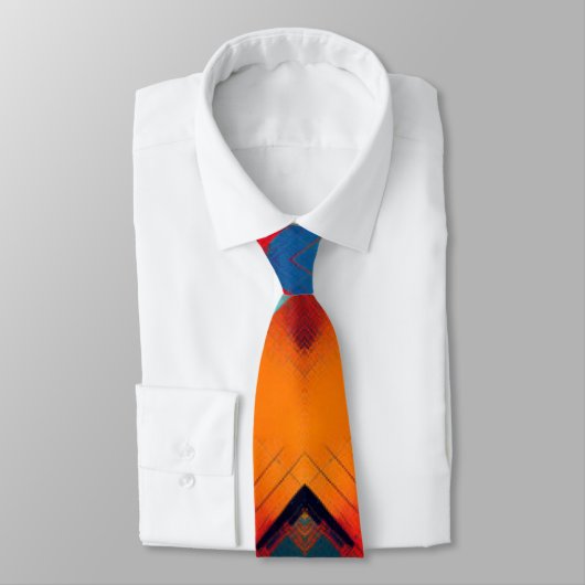 vibes in kleuren: stijlvolle geometrische vormen stropdas (Gebonden)