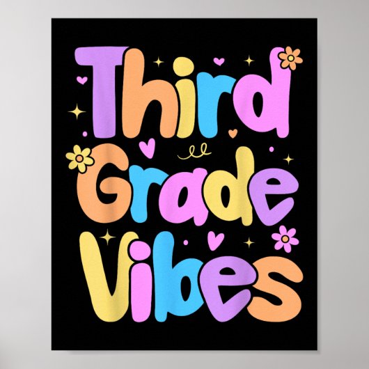 Vibes Kinderen van de derde klas terug naar school Poster (Voorkant)