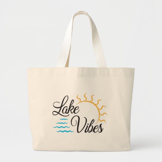 Vibes Lake Grote Tote Bag (Voorkant)