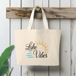 Vibes Lake Grote Tote Bag