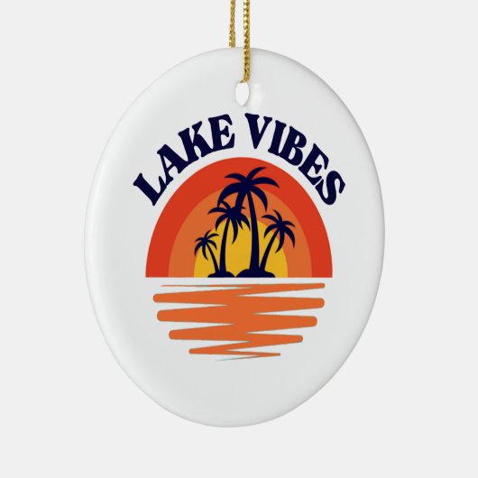 Vibes Lake Keramisch Ornament (Rechts)