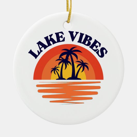 Vibes Lake Keramisch Ornament (Voorkant)