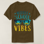 Vibes leraar eerste dag van S T-shirt (Design voorkant)