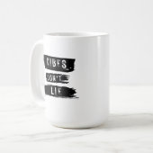 Vibes Liegen Niet Koffiemok (Voorkant links)