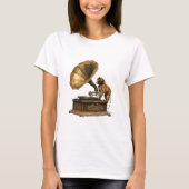  Vibes: Monkey DJ met Gramophone T-shirt (Voorkant)