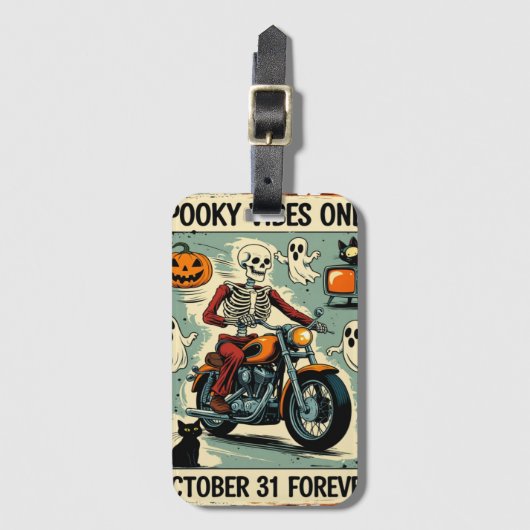 Vibes Only Halloween  Bagagelabel (Voorkant (verticaal))