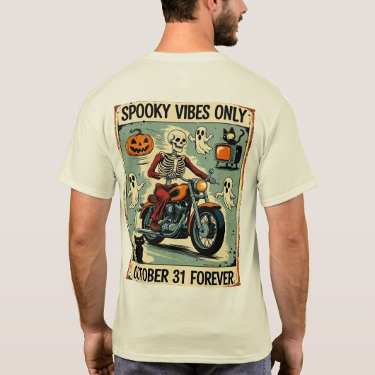 Vibes Only Halloween  T-shirt (Achterkant)