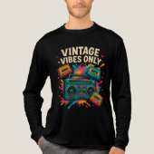 Vibes Only T-shirt – Retro 80s Cassette (Voorkant volledig)