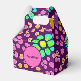 Vibes Paarse kleurenzomerpatroon 70 Bedankdoosjes