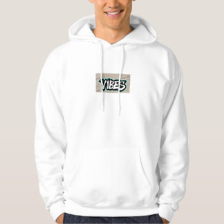 Vibes positieve energie minimalistische typografie hoodie