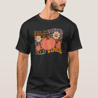 Vibes Pumpkin Spice Herfst Th T-shirt