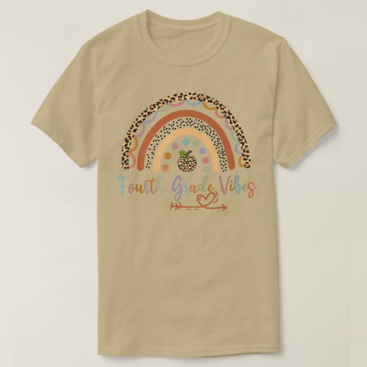 Vibes regenboogleraar 4e graad terug t-shirt (Design voorkant)