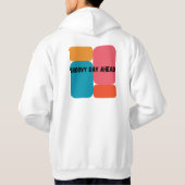  Vibes Retro Kleurenblok Trui Hoodie (Achterkant)