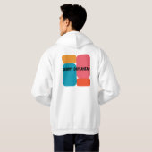  Vibes Retro Kleurenblok Trui Hoodie (Achterkant volledig)