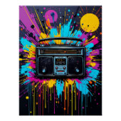 Vibes: Retro Radio Graffiti Perfect Poster (Voorkant)