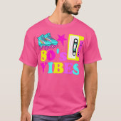 Vibes Roller Schaats Party Cassettebandje T-shirt (Voorkant)