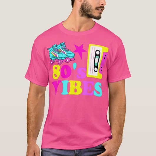 Vibes Roller Schaats Party Cassettebandje T-shirt (Voorkant)