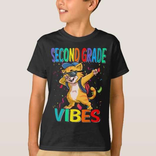 Vibes tweede klas terug naar school T-shirt (Voorkant)