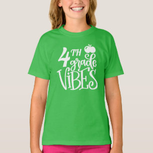 Vibes van de 4e klas terug naar school t-shirt