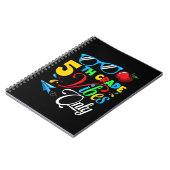 Vibes van de 5e klas Alleen terug naar school Kute Notitieboek (Linkerzijde)