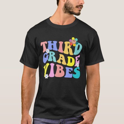 Vibes van de derde graad - 3d Grade Team Retro 1St T-shirt (Voorkant)