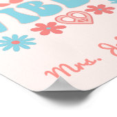 Vibes van de derde klasse - Retro klassroom Poster (Hoek)