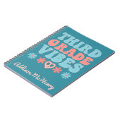 Vibes van de derde rang - Retro terug naar school Notitieboek (Linkerzijde)