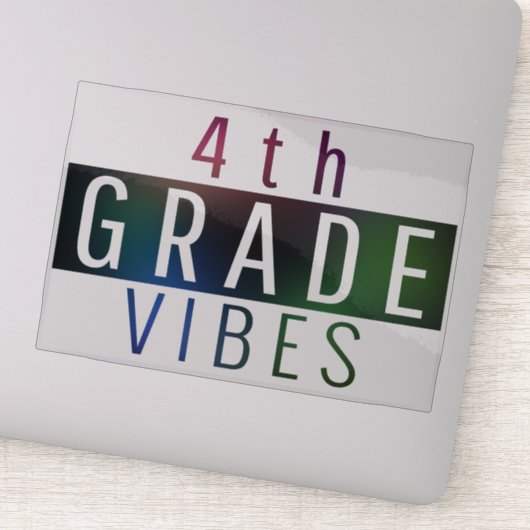 Vibes van de vierde klas terug naar de sticker van (Detail)