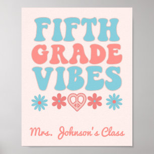 Vibes van de vijfde klas - Terug naar school Poster
