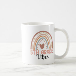 Vibes van de vijfde klas Terug naar school Regenbo Koffiemok