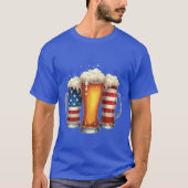 Vibes van het bierfeest op 4 juli t-shirt (Voorkant)