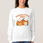 Vibes van pompoenpleister trui (Voorkant)