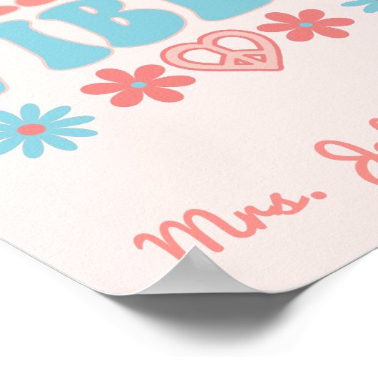 Vibes van vierde rang - Retro terug naar school Poster (Hoek)