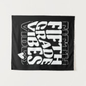 Vibes van vijfde klas terug naar school wandkleed (Voorkant (horizontaal))