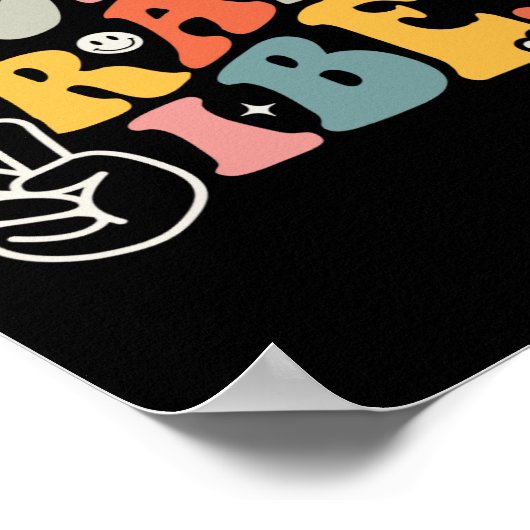 Vibes vierde graad - het Viste Team van de Grade R Poster (Hoek)