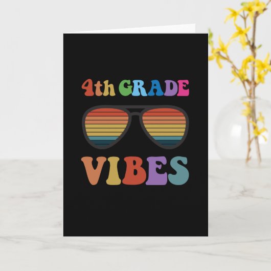Vibes vierde graad kaart (Gele Bloem)