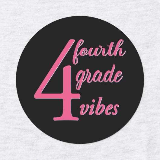 Vibes vierde graad labels (Design 1)