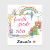 Vibes vierde graad sticker (Vel)
