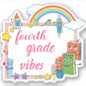 Vibes vierde graad sticker (Voorkant)