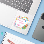 Vibes vierde graad sticker (Laptop met iPhone)