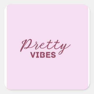 vibes vierkante sticker