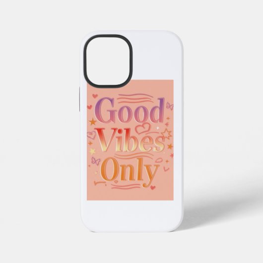 Vibes voor een goede dag iPhone hoesje (Achterkant)