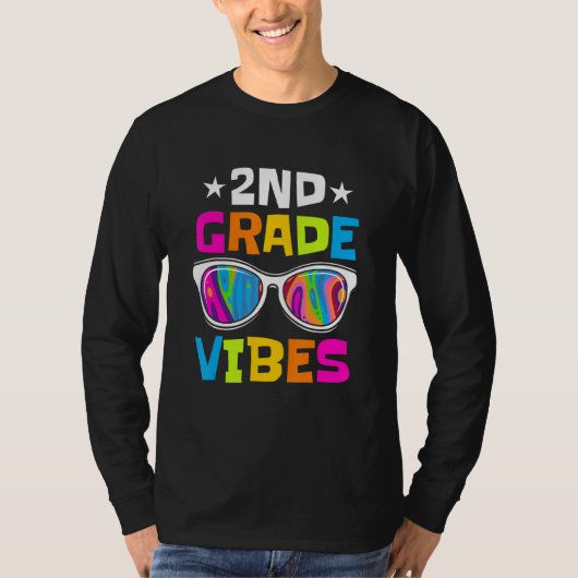 Vibes - zonnebril van tweede graad naar school T- T-shirt (Voorkant)