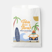 Vibin' & Drie Surven Blauw 3e verjaardagsfeest Bedankzakje (Voorkant)