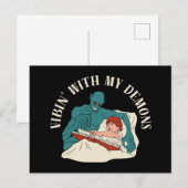 Vibin met mijn demon briefkaart (Voorkant / Achterkant)