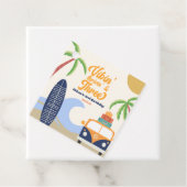 Vibin' & Three Surven Board 3e verjaardagsfeest Bedankjes Labels (In situ)