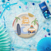 Vibin' & Three Surven Board Blauw 3e verjaardagsfe Papieren Bordje (Feest)