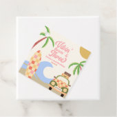 Vibin' & Three Surven Board Roze 3e verjaardag Bedankjes Labels (In situ)