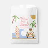 Vibin' & Three Surven Roze 3e verjaardagsfeest Bedankzakje (Voorkant)